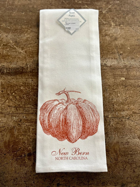 New Bern pumpkin towel