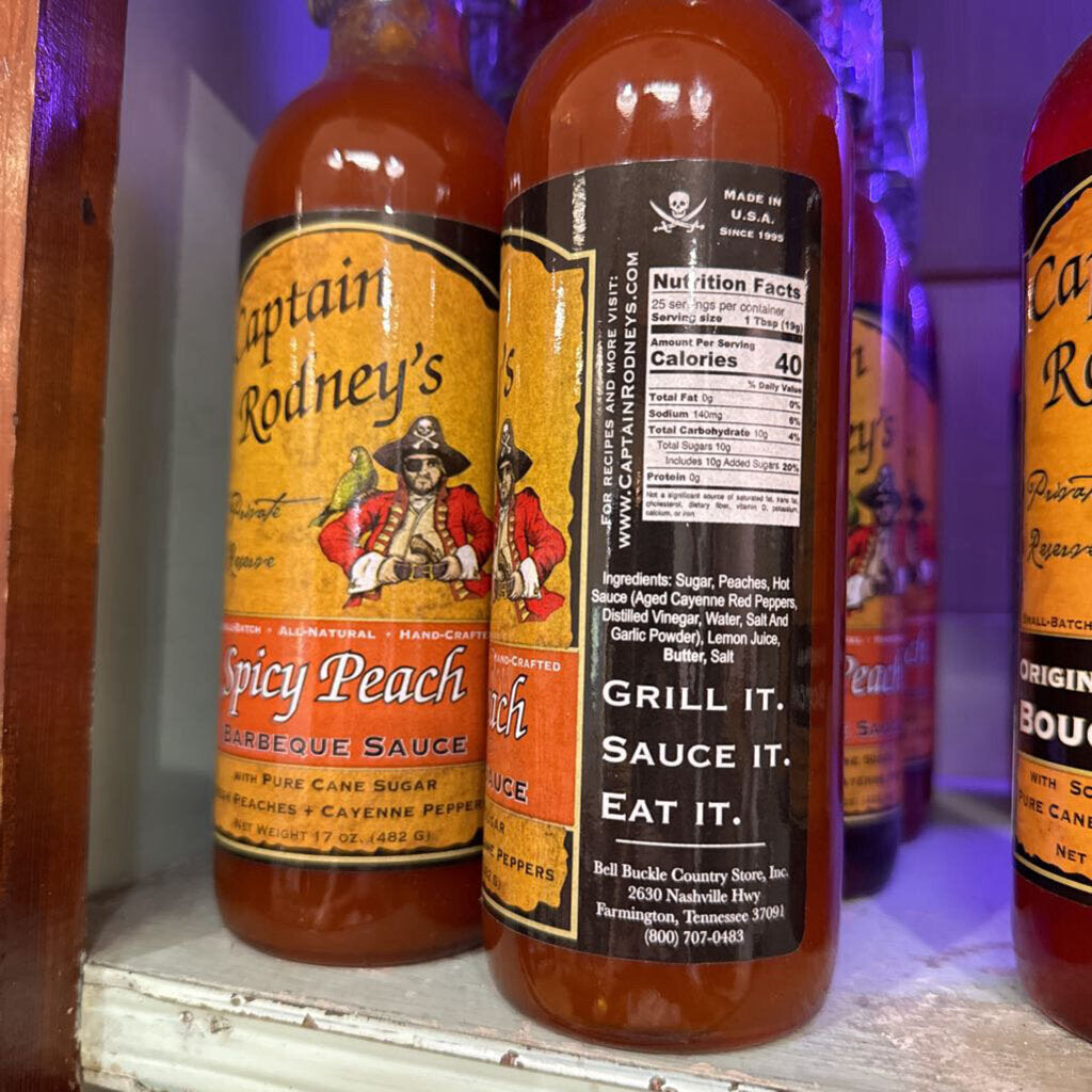 Captain Rodney's Spicy Peach BBQ Sauce