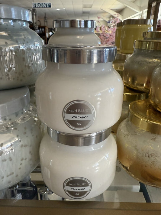 Volcano White Signature Jar Candle - 8 oz.