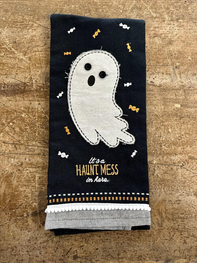 Haunt Mess in Here Dishtowel