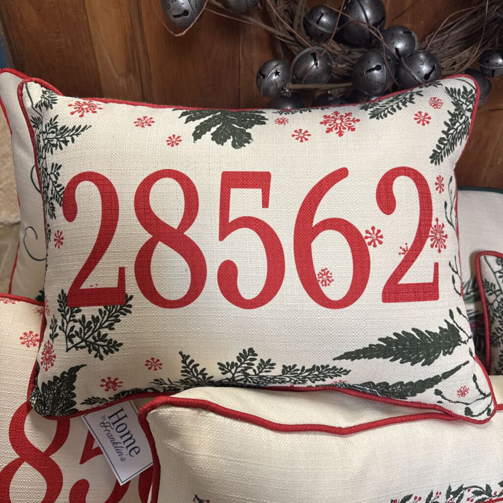 Christmas Zip Code Pillow