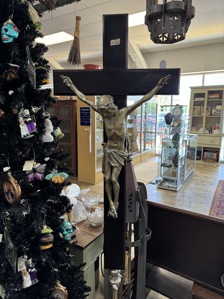 Antique Crucifix on Stand