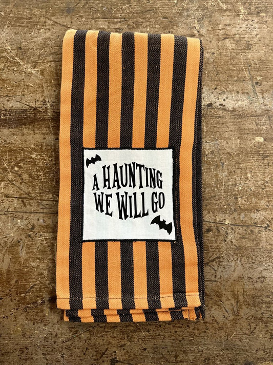 Haunting We Will Go Dishtowel