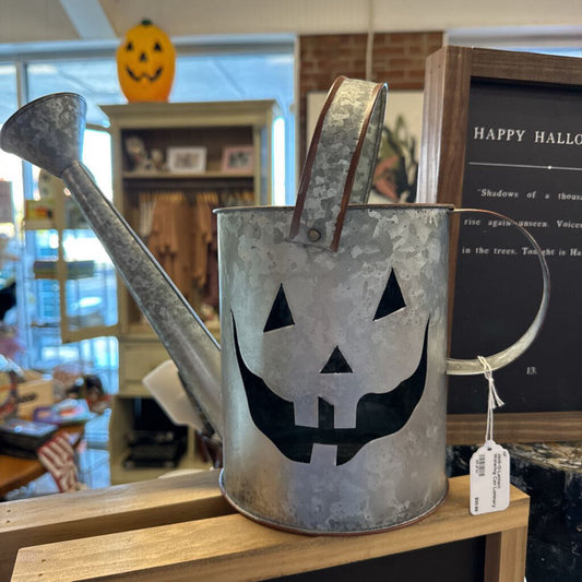 Jack-O-Lantern Watering Can Luminary