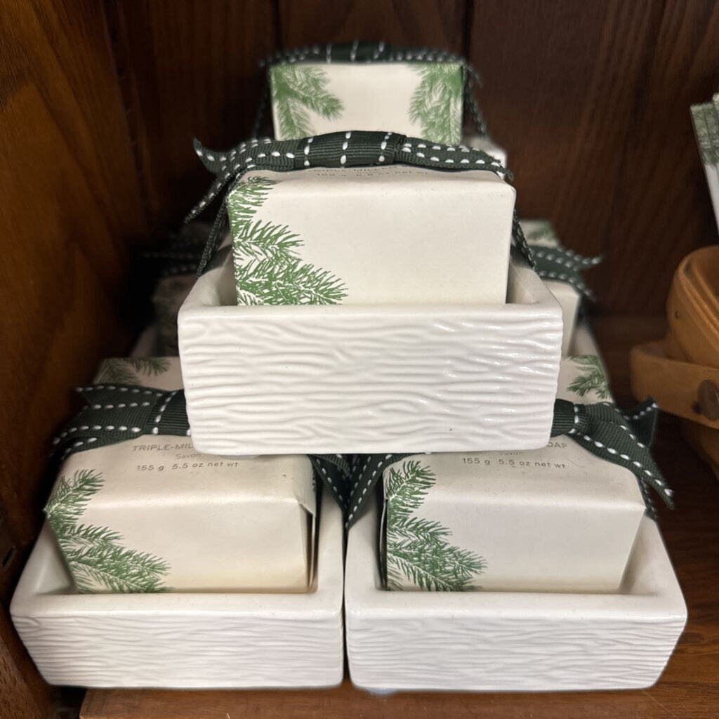 Frasier Fir Bar Soap & Dish Set