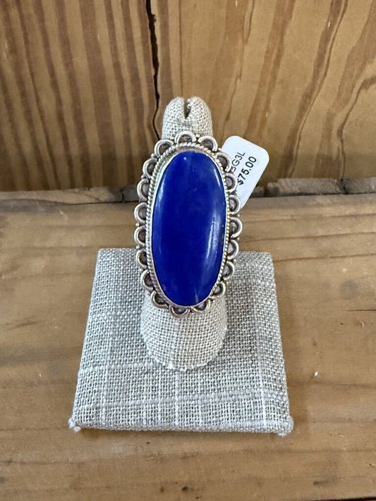 Lapis Ring 925 Sz. 5