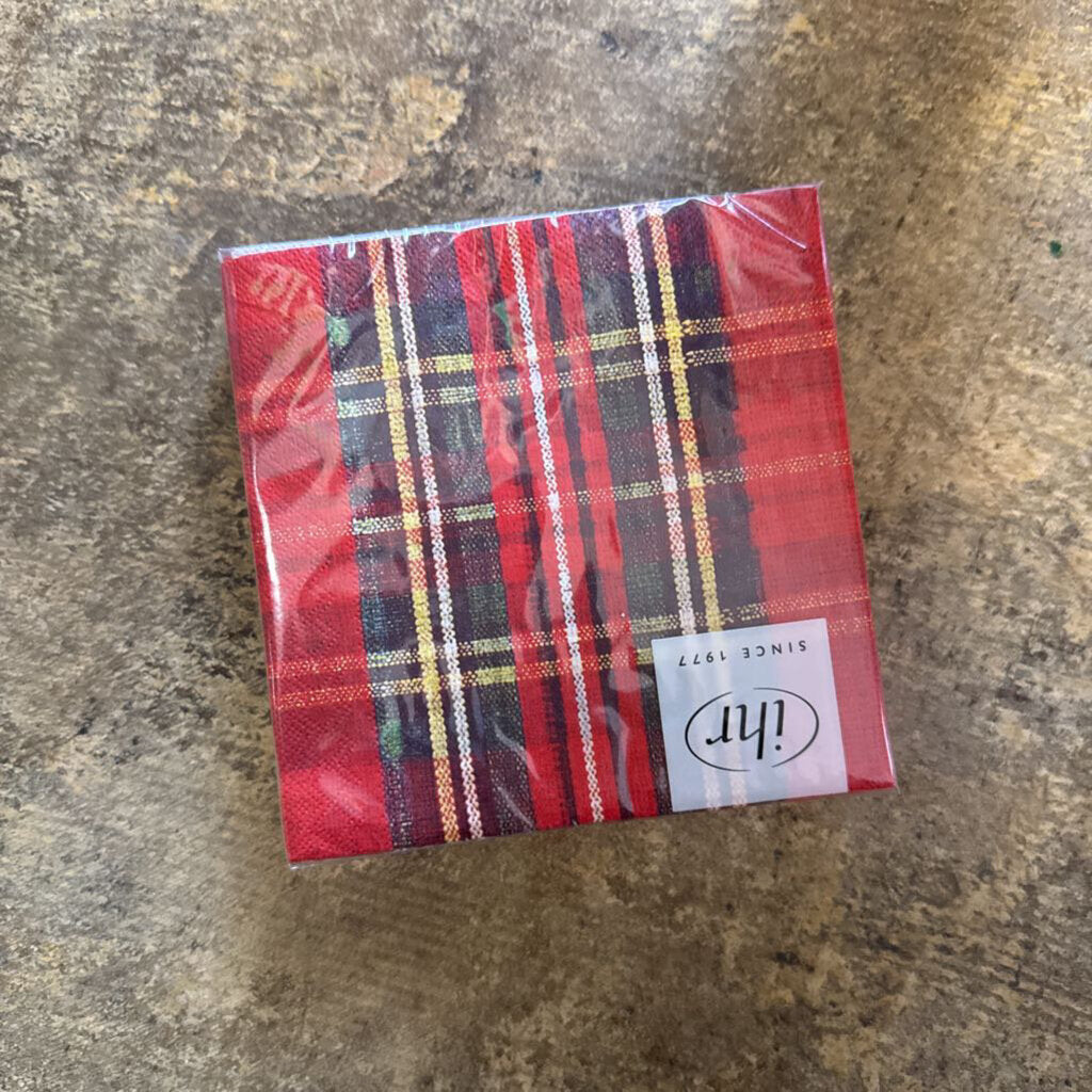 Classic Check Cocktail Napkins