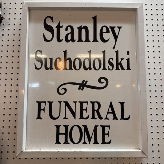 Vintage Funeral Home Sign