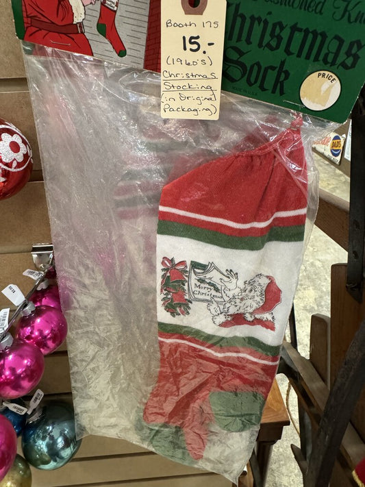 1960s Christmas Stocking NOS