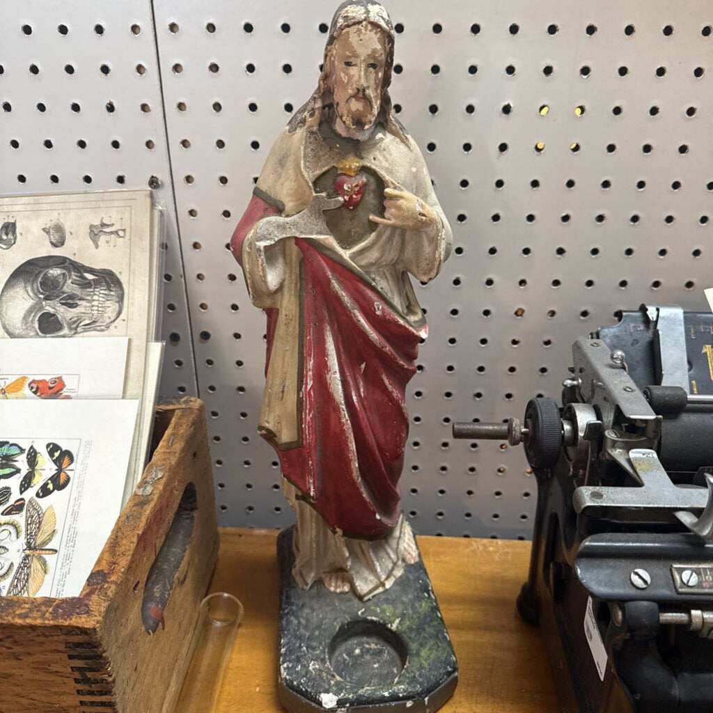 Vintage Chalkware Jesus