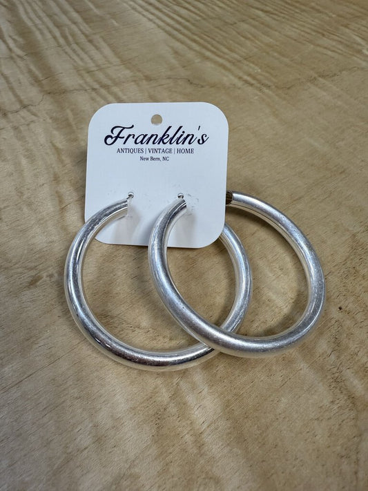 Silver Hoop Earrings