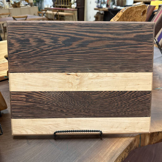 Wenge and Maple Cutting Board - 12x16