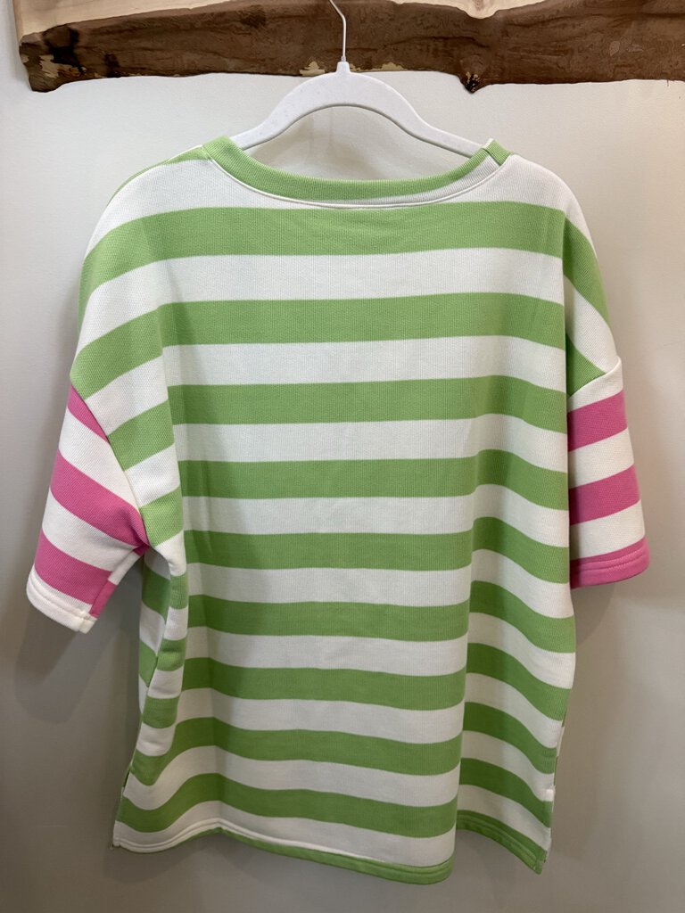 Striped Short Sleeve Top