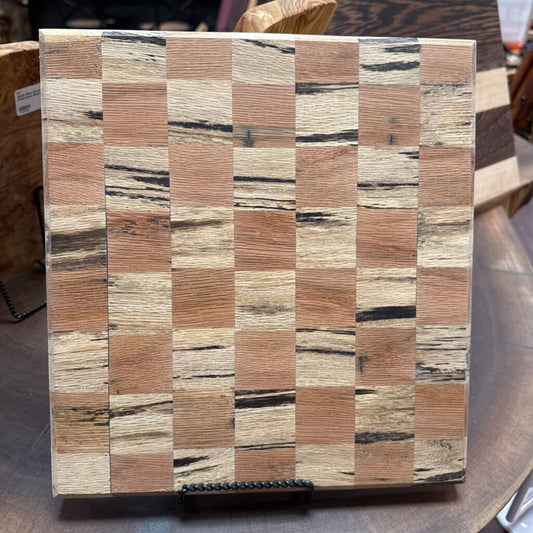 Spalted Red Oak Checker Pattern Cutting Board